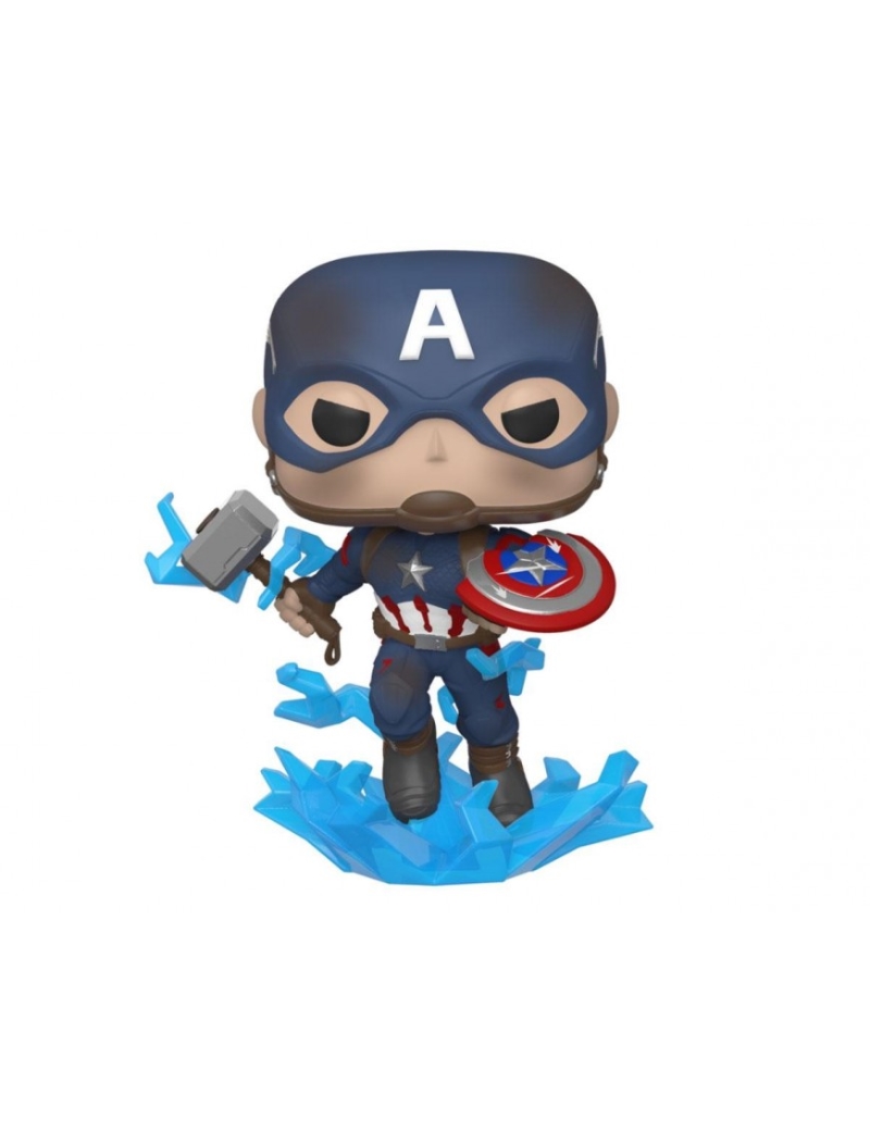 FUNKO ACTION FIGURES FUNKO POP MARVEL:ENDGAME-CAPT A W/BROKENSHIEL
